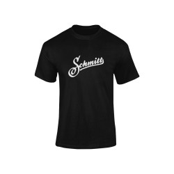 T-Shirt Schmitt Logo, zwart 100% Baumwolle unisex - Maat S