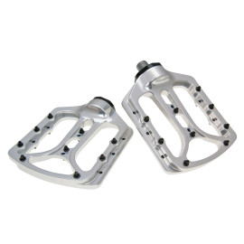 N8tive Flat Pedal NOAX V.2 op forged - zilver (RawEdition)