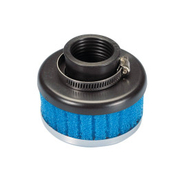 Luchtfilter Polini Special Air Box Filter kort 32mm recht blauw