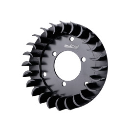 Koelvin swiing Aluminium CNC zwart voor Sachs 50/2, 50/3, HPI-, Bosch-, Ducati-Zündung