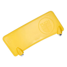Schutzblechspoiler geel met Puch-Logo voor Puch Maxi Brommer