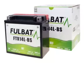 Scooter accu Fulbat FTX14L-BS MF onderhoudsvrij
