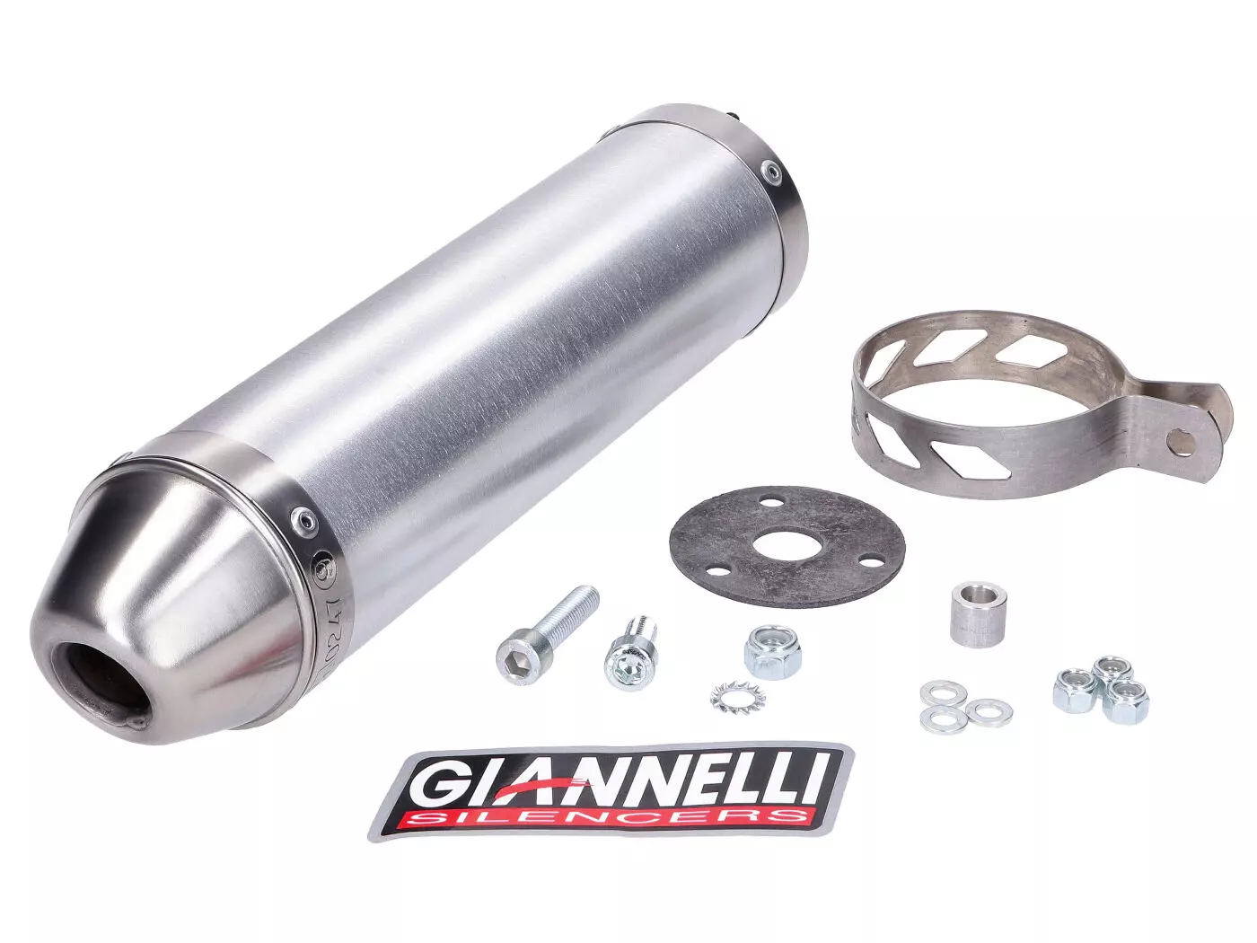 Einddemper Giannelli Alu voor Aprilia RS 50 99-06, Tuono 50 03-06
