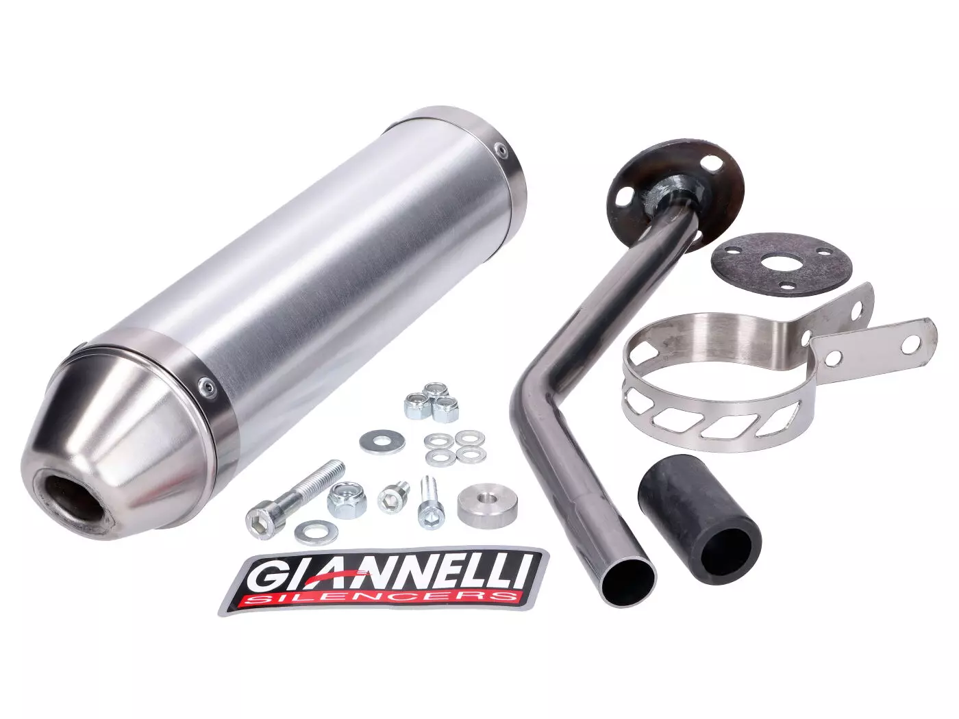 Einddemper Giannelli Aluminium voor Rieju MRX, SMX, RRX 50