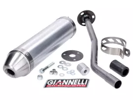 Einddemper Giannelli Aluminium voor Derbi Senda R 50 99-09, DRD Edition 50 SM 03-07