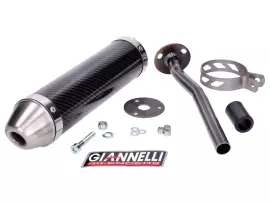 Einddemper Giannelli Carbon voor Yamaha DT 50 R 98-03, MBK X-Limet 98-03