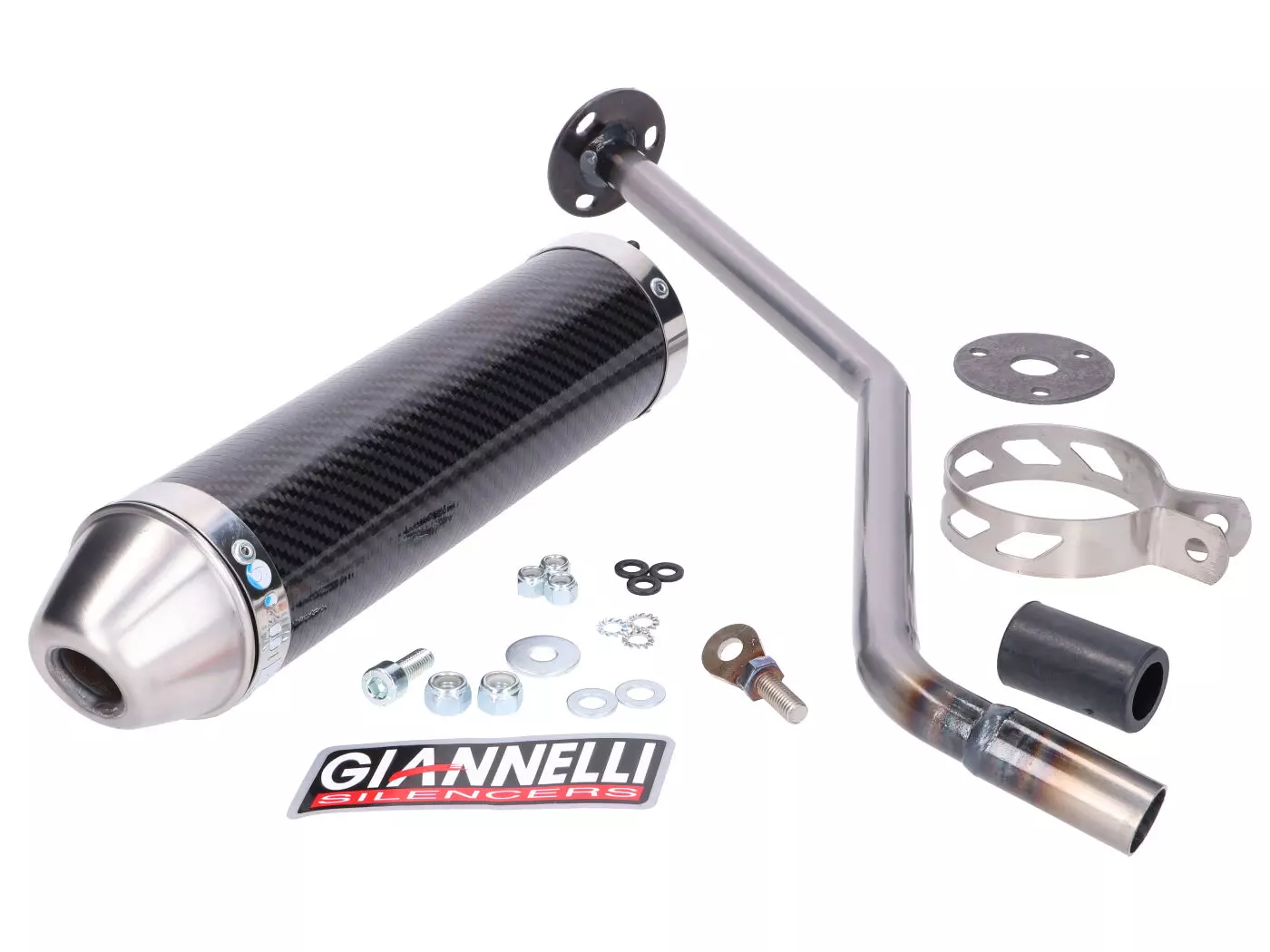 Einddemper Giannelli Carbon voor KSR Moto TR 50 SM, X 14-16