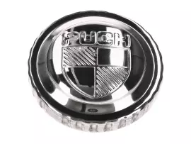 Tankdop Bajonett verchroomd met Puch-Logo voor Puch Maxi