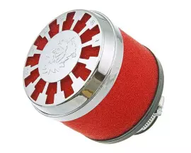 Luchtfilter Malossi Red Filter E13 32 / 38mm recht rood-Chrom