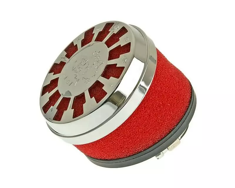 Luchtfilter Malossi Red Filter E13 32 / 38mm 25° rood-Chrom