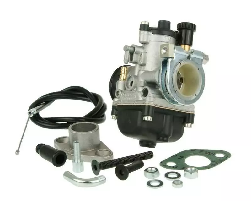 Carburateur kit Malossi PHBG 19 AS met KlemmFlens 24mm voor GR1, Peugeot verticaal