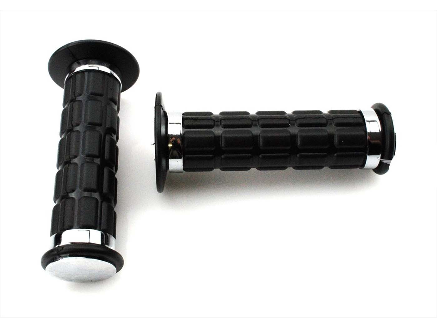 Handvat Set InnendurchMeter 25/22 mm GesamtLengte  120mm Farbe zwart voor Simson S50, S51, S70, SR50, SR80
