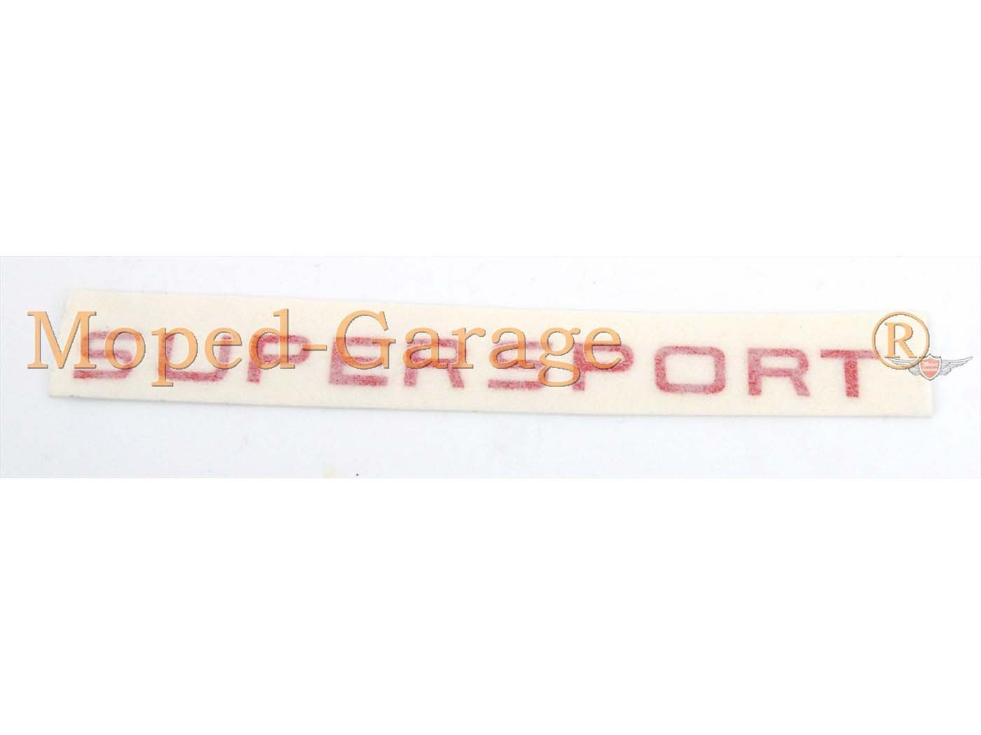 Sticker Zündapp Maße breed ca. 92mm hoch ca. 7mm Farbe rood voor Zündapp KS 50 Super Sport Type 517