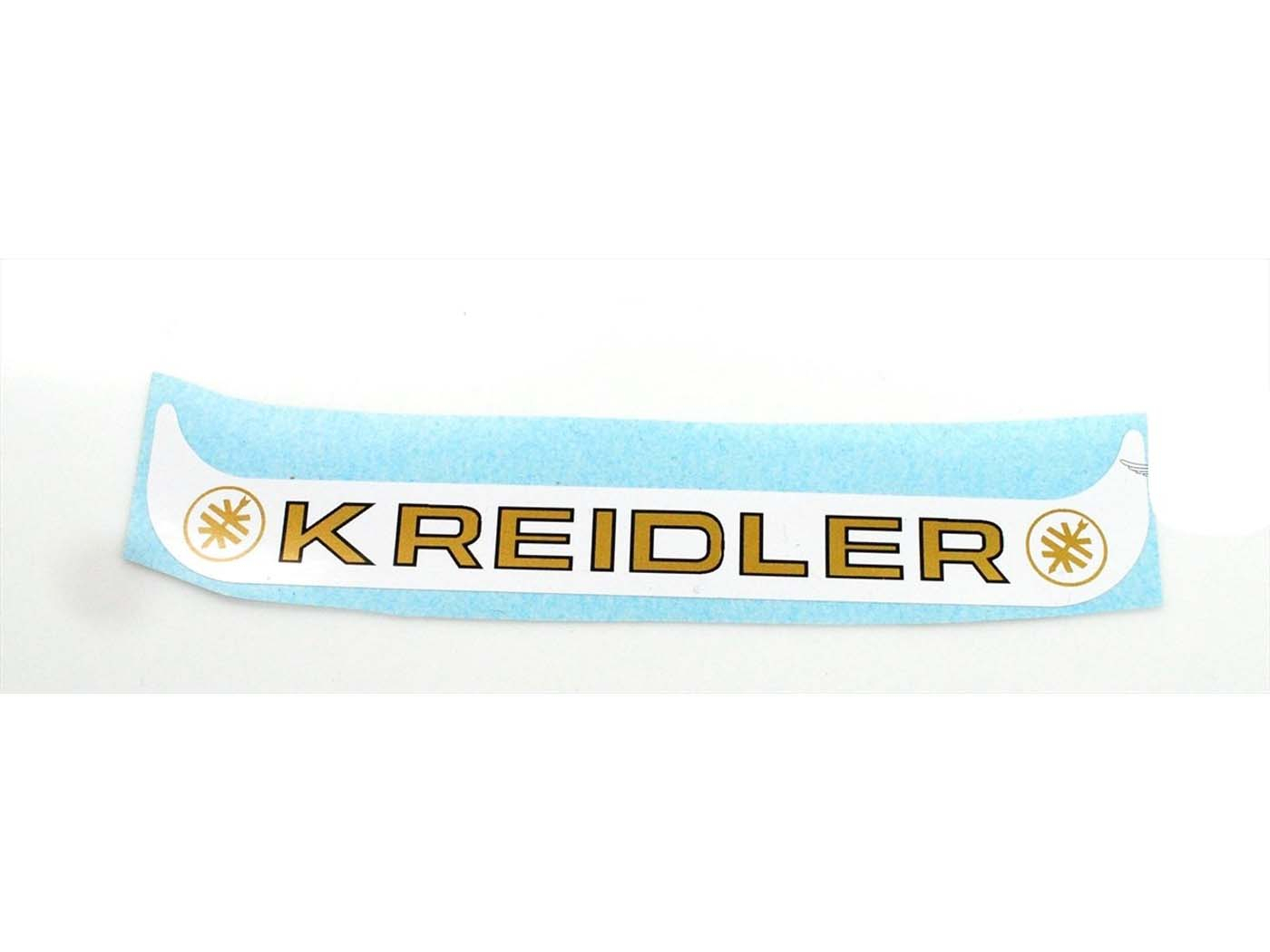 KennzeichenHouder Sticker 155mm 17mm wit voor Kreidler Florett, Flory, MF, MP, Brommer, Mokick