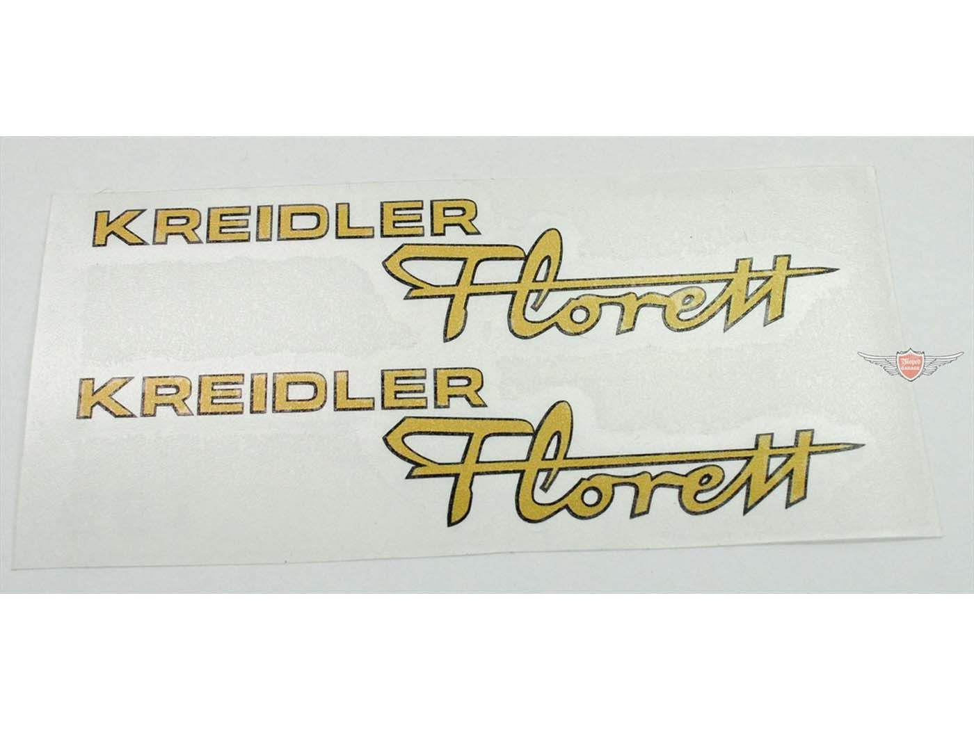 Sticker Set Tank / Kap gold voor Kreidler Florett Eiertank K54