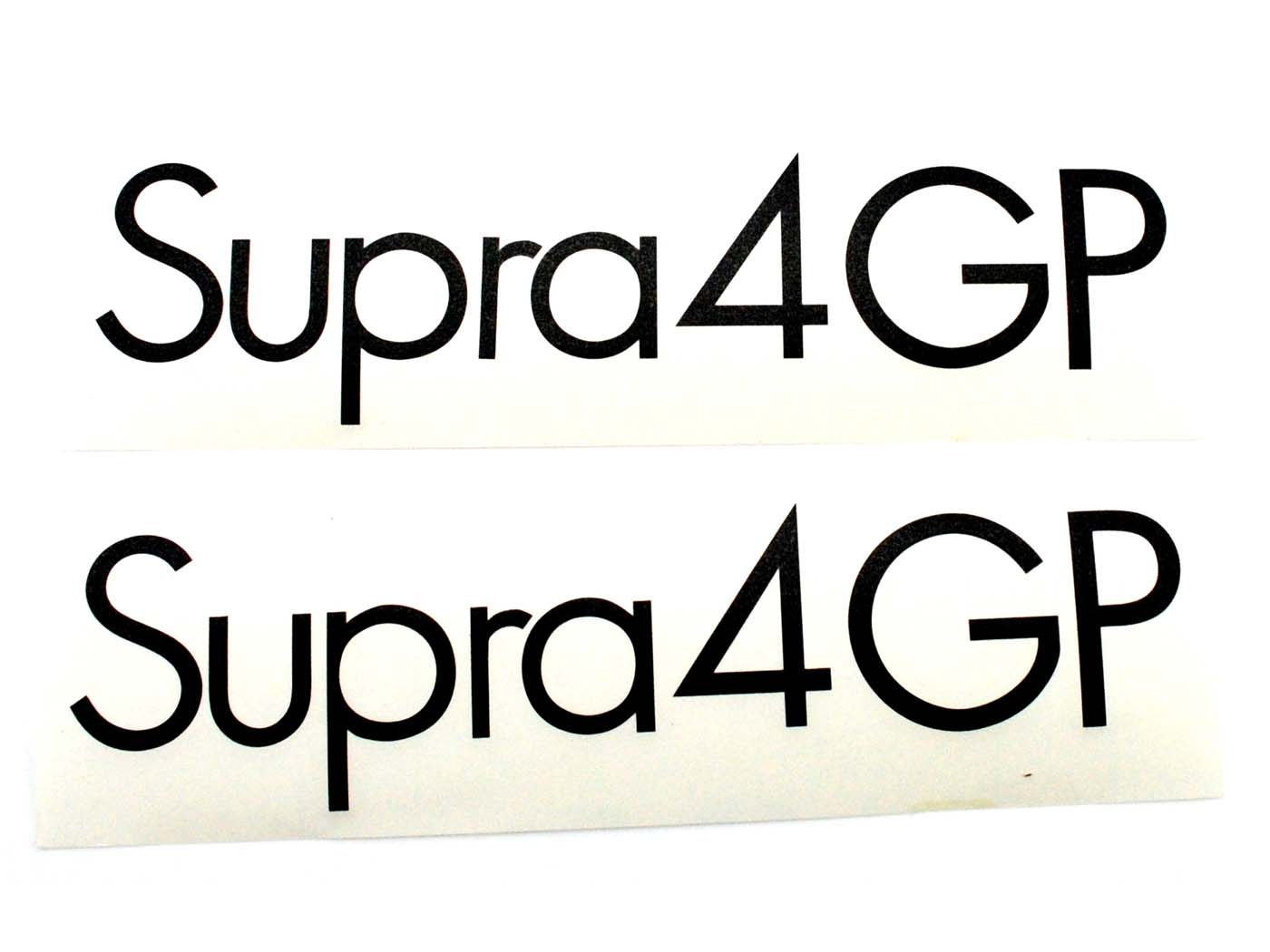 Sticker Set MOGA 2 Stuks breed 195mm Hoch 38mm voor Hercules Supra 4 GP