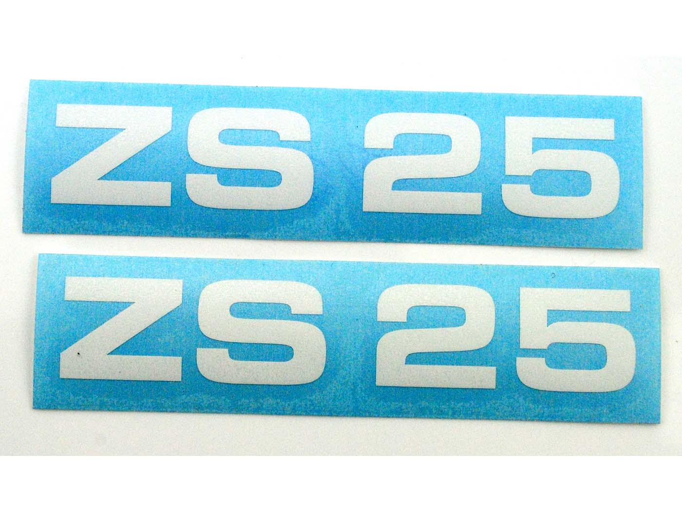 Sticker Set MOGA 2 teilig breed ca. 95mm Hoch ca. 17mm voor Zündapp ZS 25