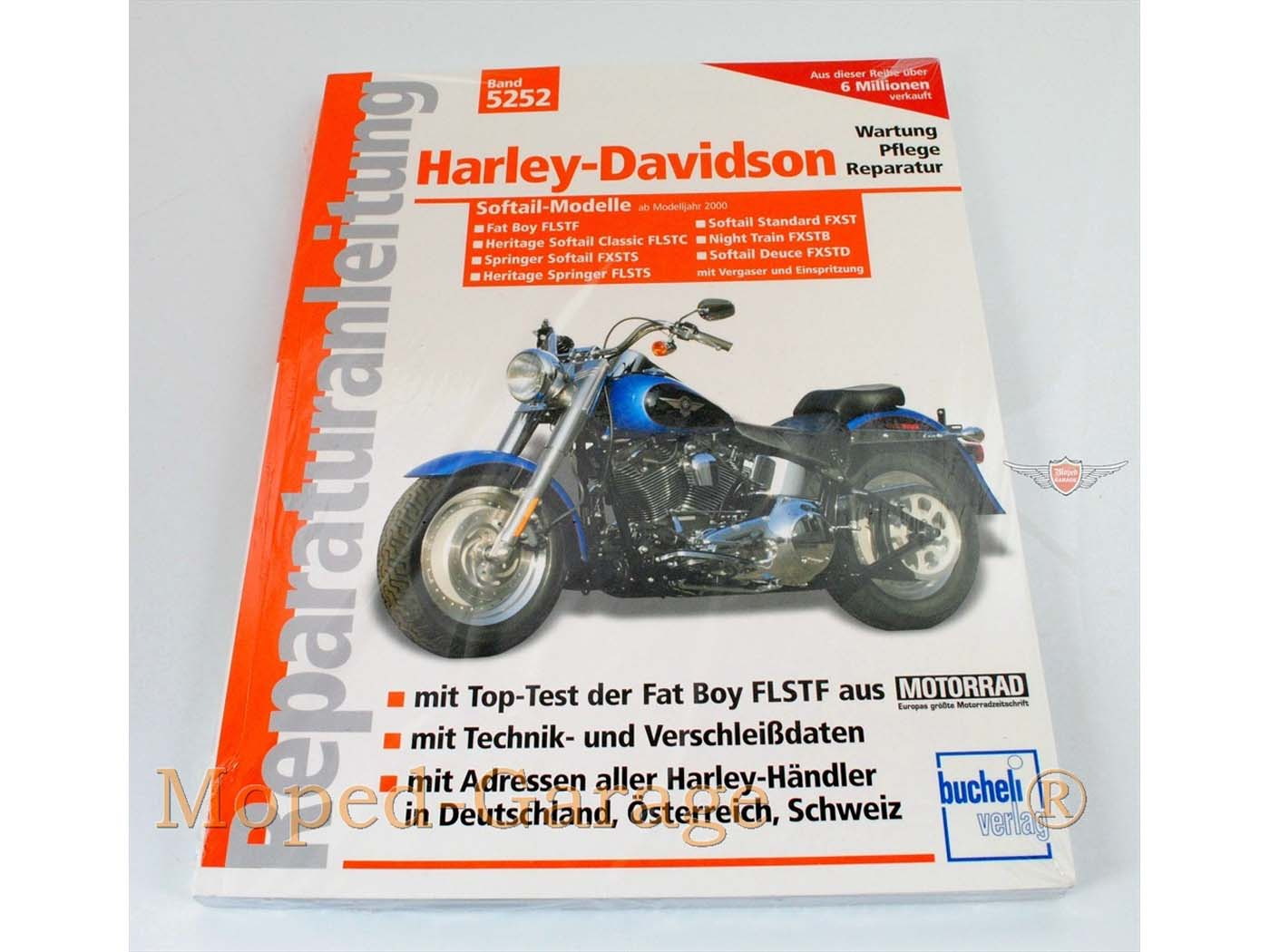 Technische AnLeiding voor Harley Davidson Fat Boy FLSTF, Heritage Softail, Springer, Night Train