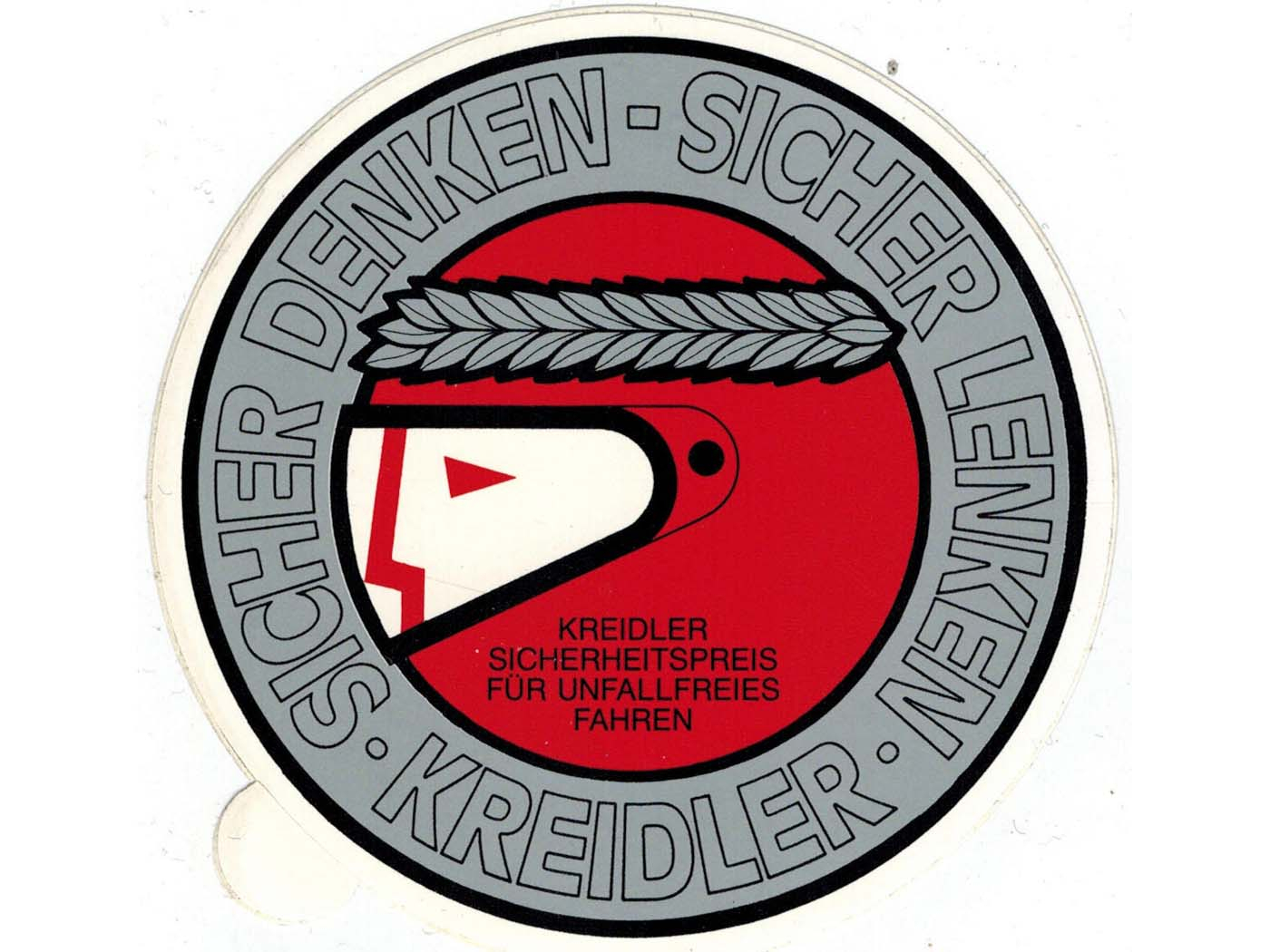 Sticker Kreidler Diameter ca. 100mm voor Brommer Mokick