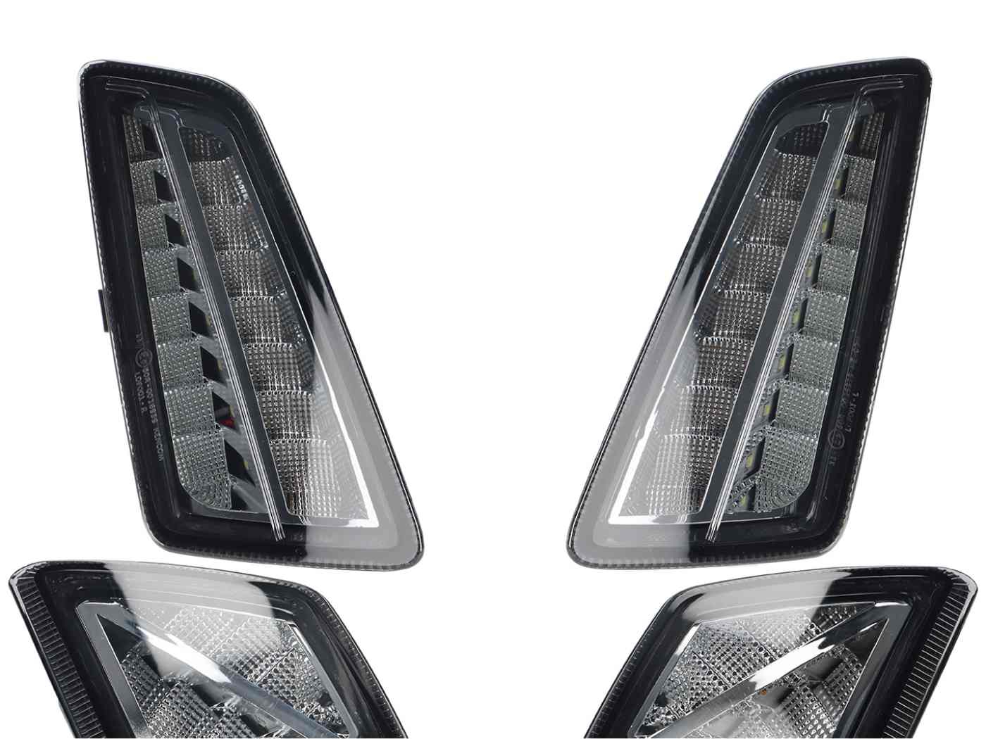 Knipperlicht Set voorkant/hinten Moto Nostra getint LED met dynamischen Lauflicht/Positionslicht voor Vespa GTS 125-300 HPE 2023