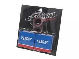 Krukaslager Set Naraku SKF C3 Metalen kooi voor Minarelli AM