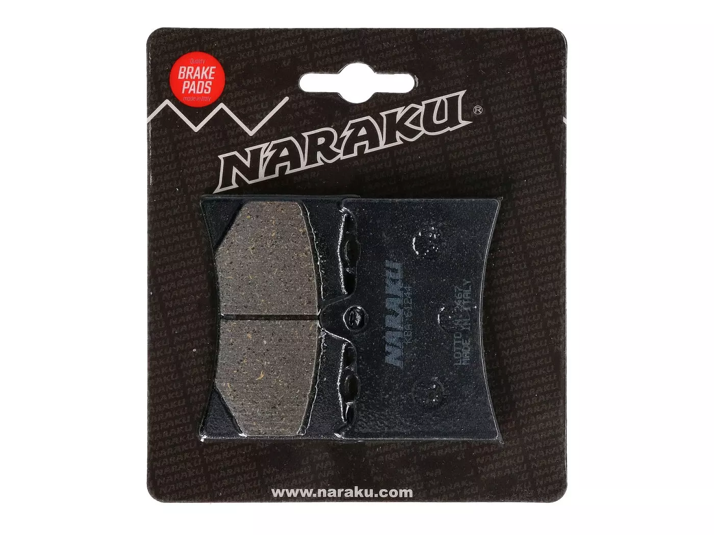 Remblokken Naraku organisch voor Aprilia AF1 Futura 125, RS 125