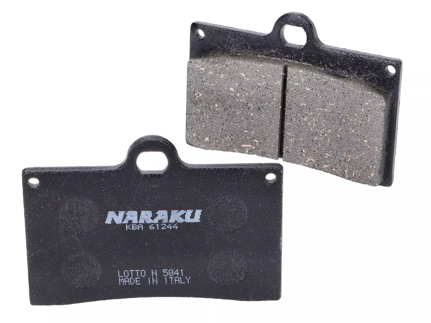 Remblokken Naraku organisch voor Aprilia RS 50 14-16, RS4 125, Cagiva Mito 125, Derbi GPR 50 2T Euro2 / 125 4T Euro3