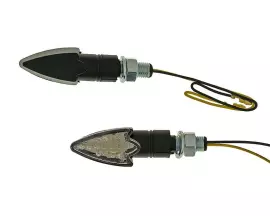 Knipperlicht Set M10 LED zwart Arrow Helder glas