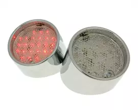 Achterlicht LED transparant Chroom voor Aprilia SR50