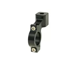 SpiegelBevestiging CNC 22mm / M8 Links schroefdraad - zwart