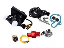 Waterpomp Kit Compleet VOCA Racing zwart voor Minarelli AM, Generic, KSR-Moto, Keeway, Motobi, Ride, CPI, 1E40MA 1E40MB