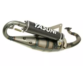 Uitlaat Yasuni Scooter R Carbon voor Peugeot horizontaal, Derbi
